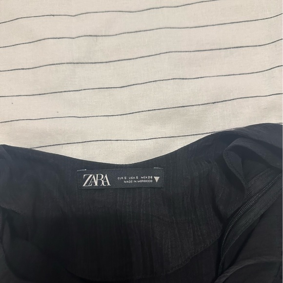 Zara black cross back mini dress - Picture 2 of 3